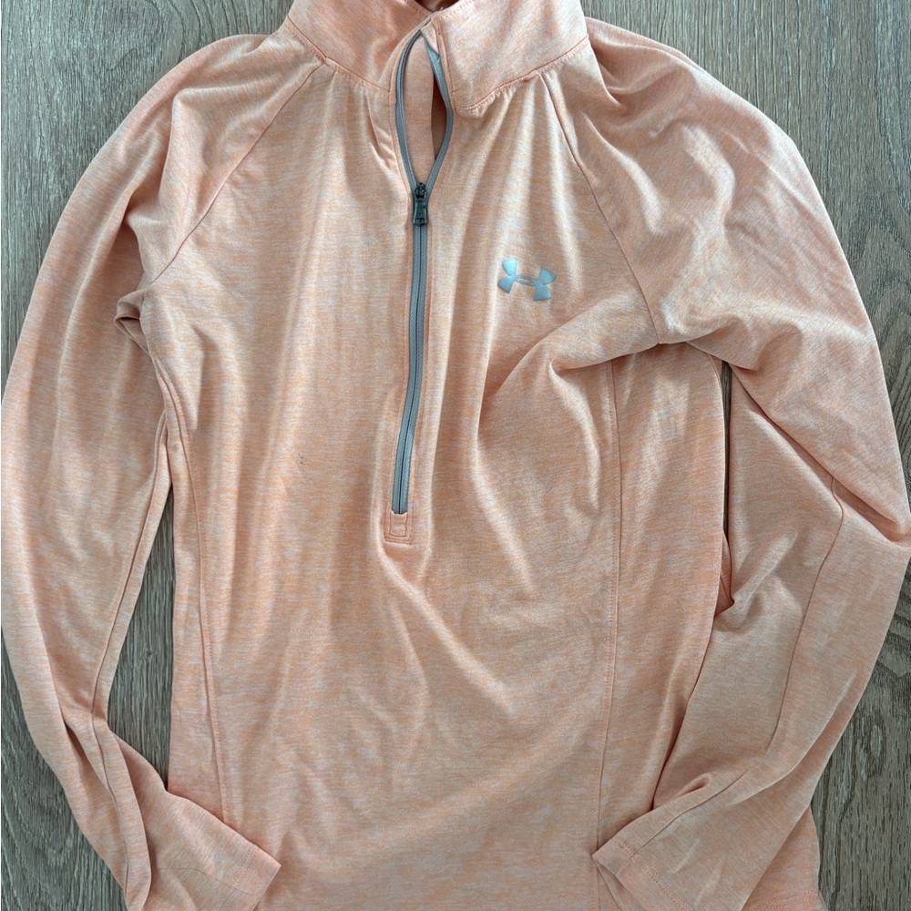 Under Armour Light Coral Quarter-Zip Top